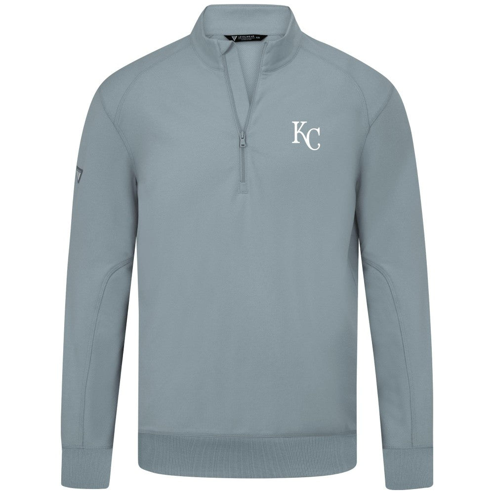 Kansas City Royals Levelwear Upright Insignia Tri-Blend Quarter-Zip Pullover Online