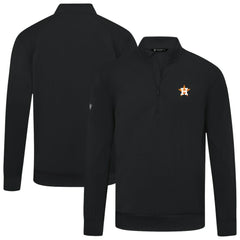 Houston Astros Levelwear Upright Insignia Tri-Blend Quarter-Zip Pullover Outlet