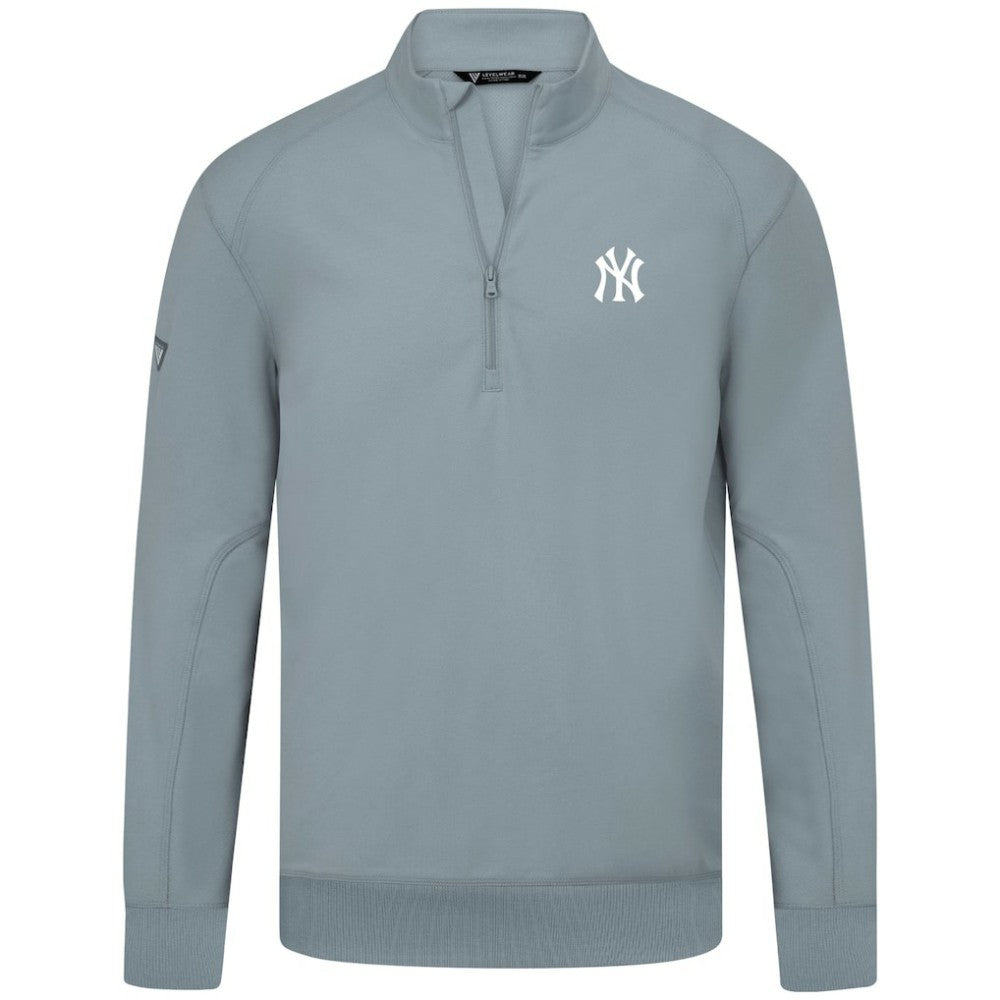 New York Yankees Levelwear Upright Insignia Tri-Blend Quarter-Zip Pullover Online
