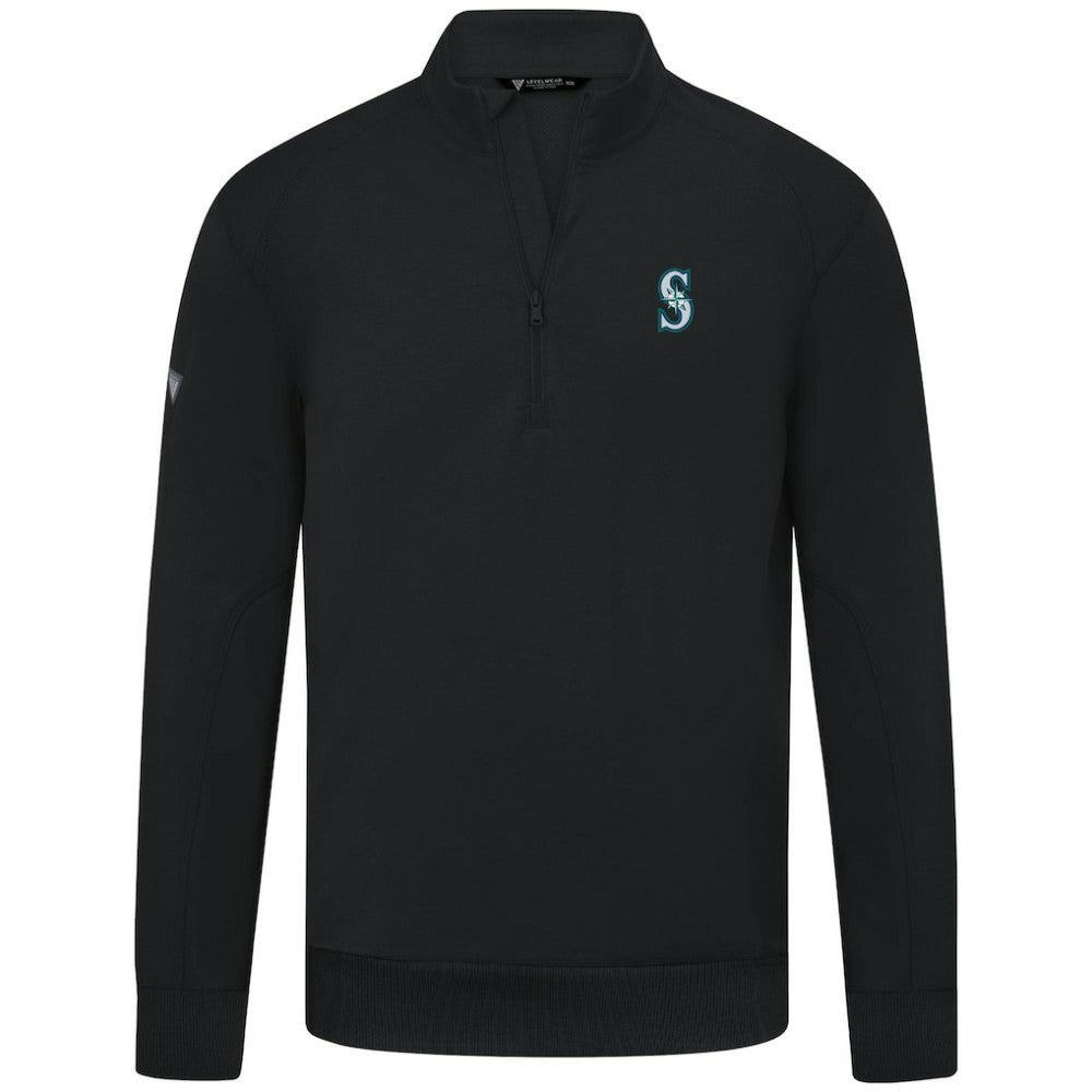 Seattle Mariners Levelwear Upright Insignia Tri-Blend Quarter-Zip Pullover Near Me