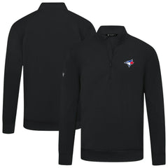 Toronto Blue Jays Levelwear Upright Insignia Tri-Blend Quarter-Zip Pullover Discount
