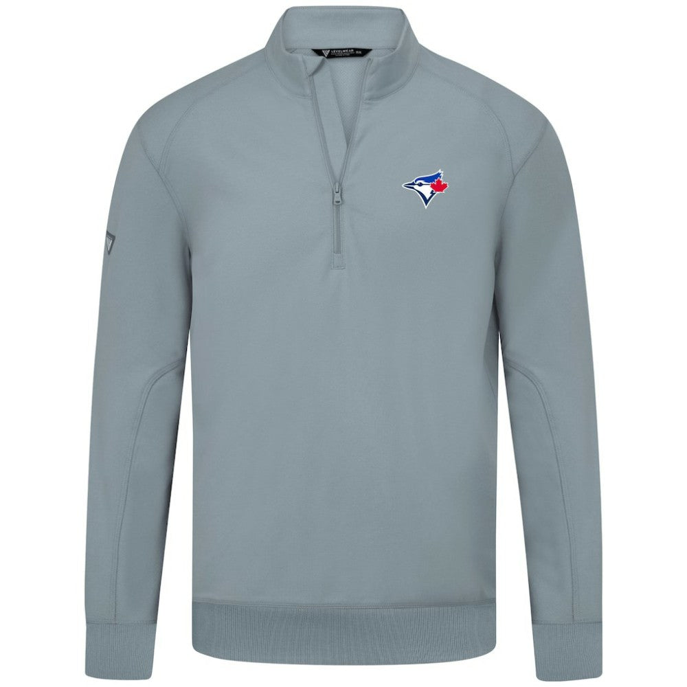 Toronto Blue Jays Levelwear Upright Insignia Tri-Blend Quarter-Zip Pullover Near Me