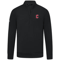 Cleveland Guardians Levelwear Upright Insignia Tri-Blend Quarter-Zip Pullover for sale