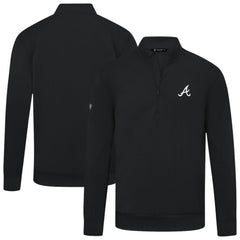 Atlanta Braves Levelwear Upright Insignia Tri-Blend Quarter-Zip Pullover Discount