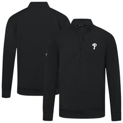 Philadelphia Phillies Levelwear Upright Insignia Tri-Blend Quarter-Zip Pullover Outlet
