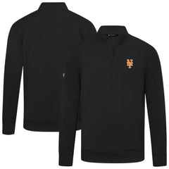 New York Mets Levelwear Upright Insignia Tri-Blend Quarter-Zip Pullover Sale
