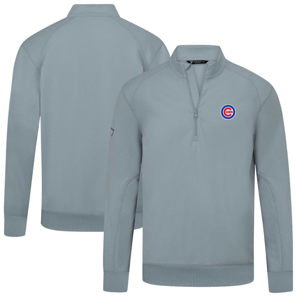 Chicago Cubs Levelwear Upright Insignia Tri-Blend Quarter-Zip Pullover Near Me