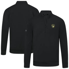 Milwaukee Brewers Levelwear Upright Insignia Tri-Blend Quarter-Zip Pullover Discount