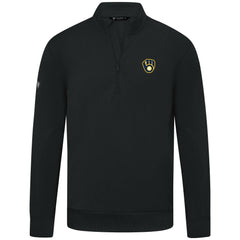 Milwaukee Brewers Levelwear Upright Insignia Tri-Blend Quarter-Zip Pullover Discount
