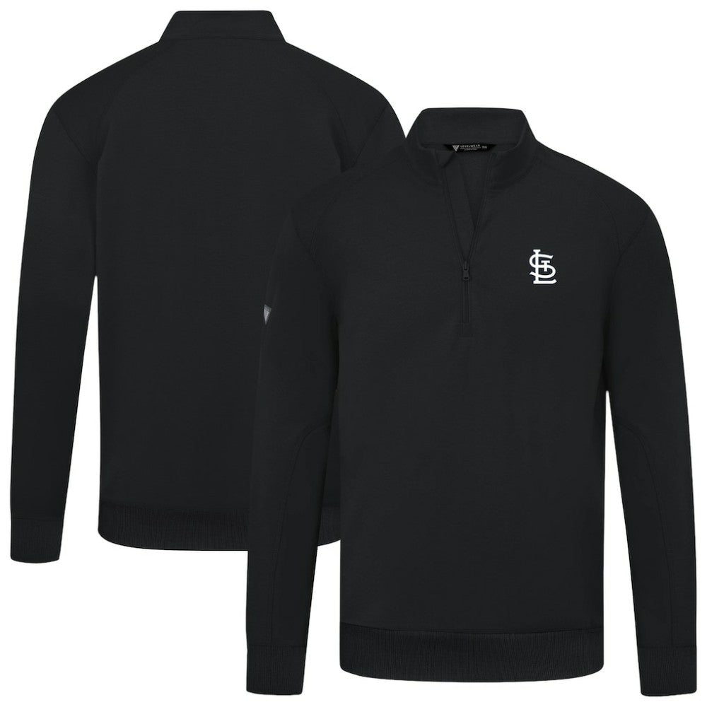 St. Louis Cardinals Levelwear Upright Insignia Tri-Blend Quarter-Zip Pullover for sale