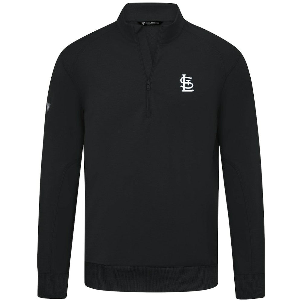 St. Louis Cardinals Levelwear Upright Insignia Tri-Blend Quarter-Zip Pullover for sale