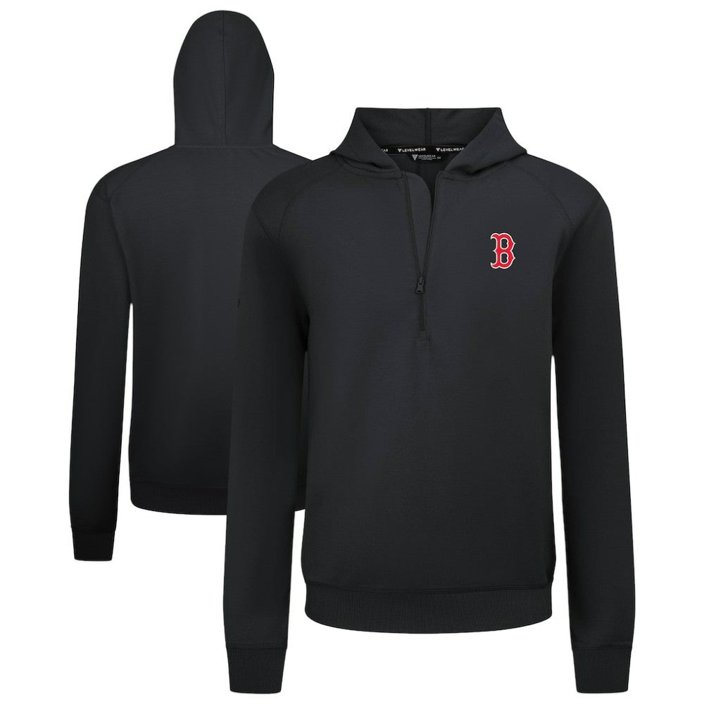 Boston Red Sox Levelwear Technic Insignia Quarter-Zip Hoodie Outlet