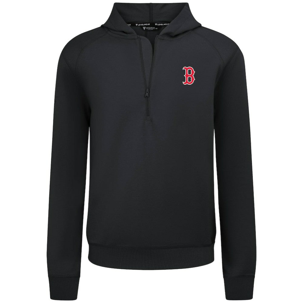 Boston Red Sox Levelwear Technic Insignia Quarter-Zip Hoodie Outlet