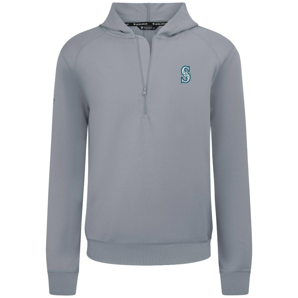 Seattle Mariners Levelwear Technic Insignia Quarter-Zip Hoodie Outlet