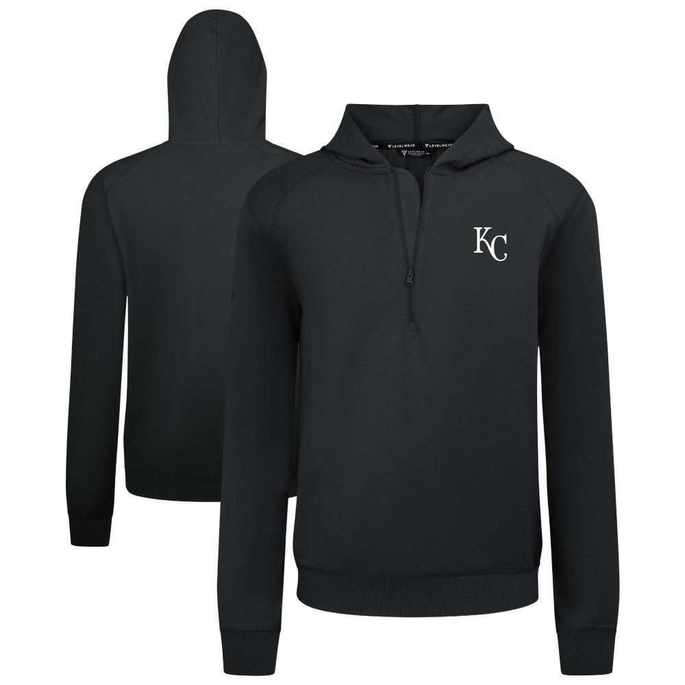 Kansas City Royals Levelwear Technic Insignia Quarter-Zip Hoodie Outlet
