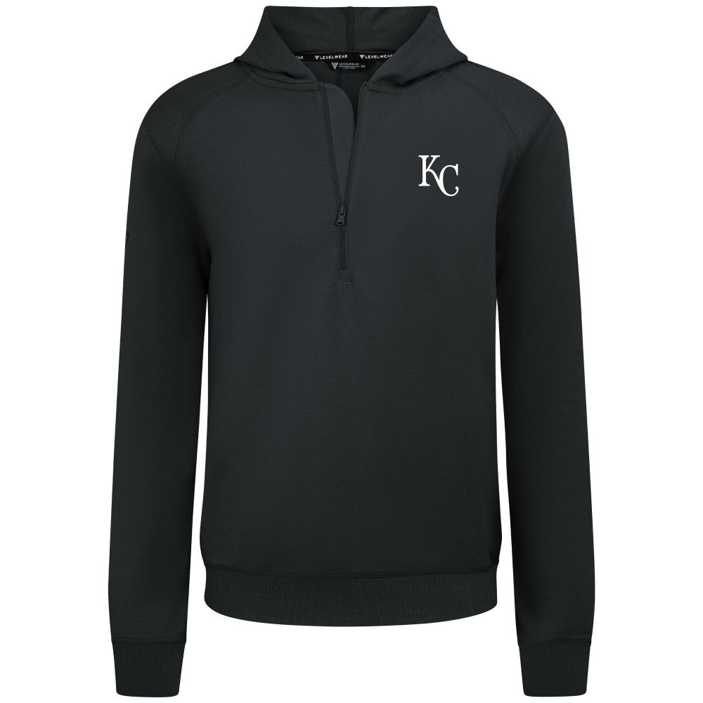 Kansas City Royals Levelwear Technic Insignia Quarter-Zip Hoodie Outlet