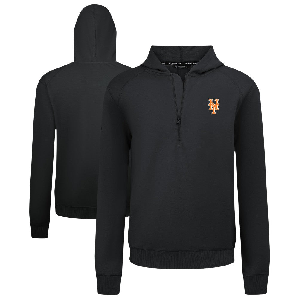 New York Mets Levelwear Technic Insignia Quarter-Zip Hoodie for sale