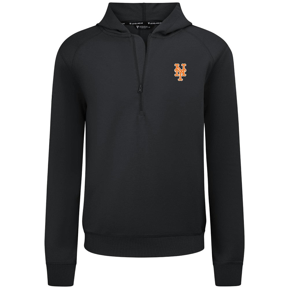 New York Mets Levelwear Technic Insignia Quarter-Zip Hoodie for sale