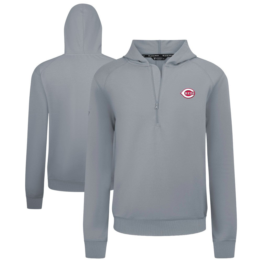 Cincinnati Reds Levelwear Technic Insignia Quarter-Zip Hoodie Near Me