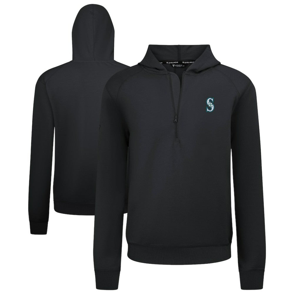 Seattle Mariners Levelwear Technic Insignia Quarter-Zip Hoodie for sale
