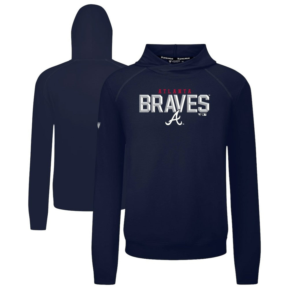 Atlanta Braves Levelwear Mandate Carve Tri-Blend Hoodie for sale