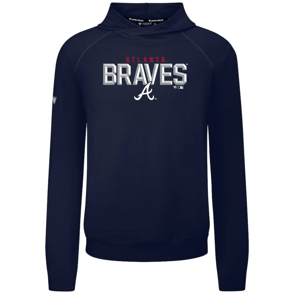 Atlanta Braves Levelwear Mandate Carve Tri-Blend Hoodie for sale