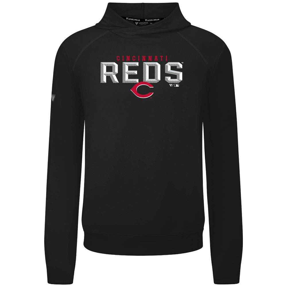 Cincinnati Reds Levelwear Mandate Carve Tri-Blend Hoodie Discount