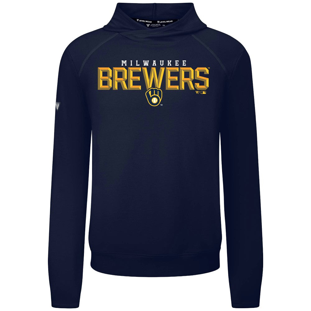Milwaukee Brewers Levelwear Mandate Carve Tri-Blend Hoodie Near Me