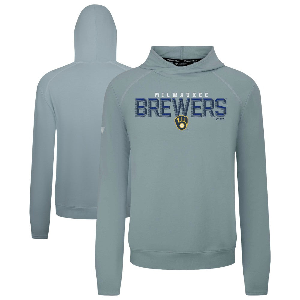 Milwaukee Brewers Levelwear Mandate Carve Tri-Blend Hoodie for sale