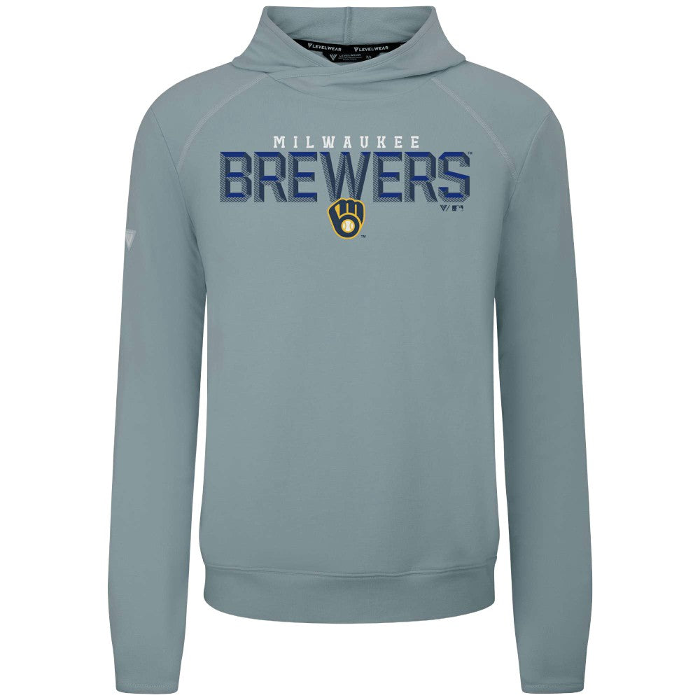 Milwaukee Brewers Levelwear Mandate Carve Tri-Blend Hoodie for sale