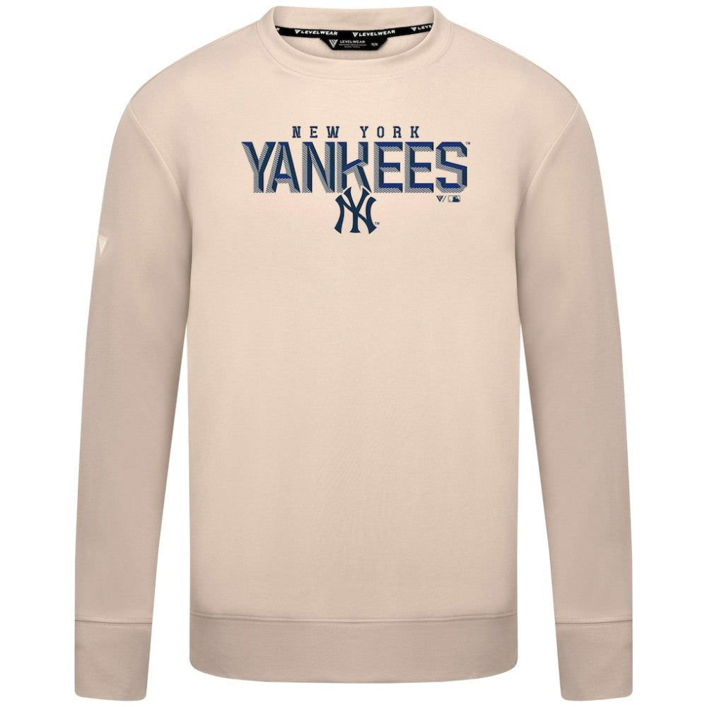 New York Yankees Levelwear Mandate Carve Tri-Blend Sweatshirt for sale