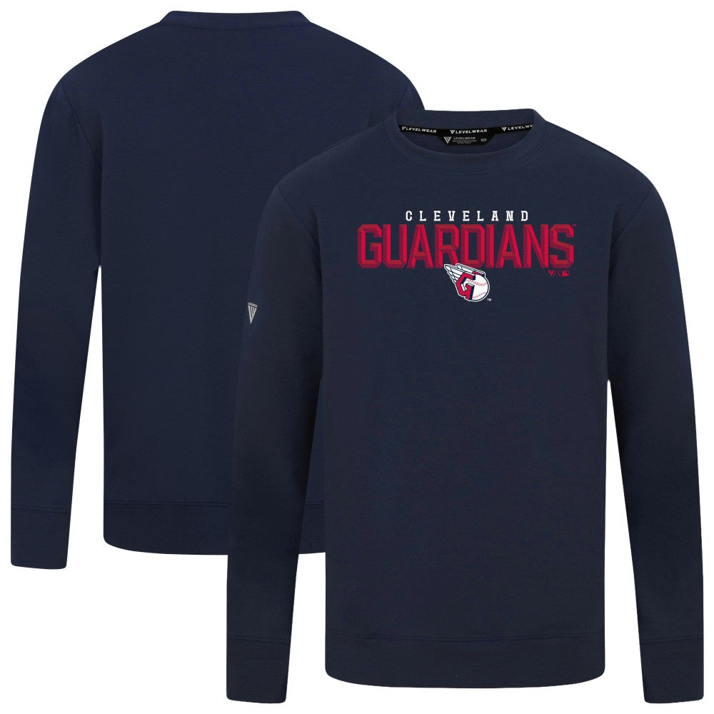 Cleveland Guardians Levelwear Mandate Carve Tri-Blend Sweatshirt Outlet