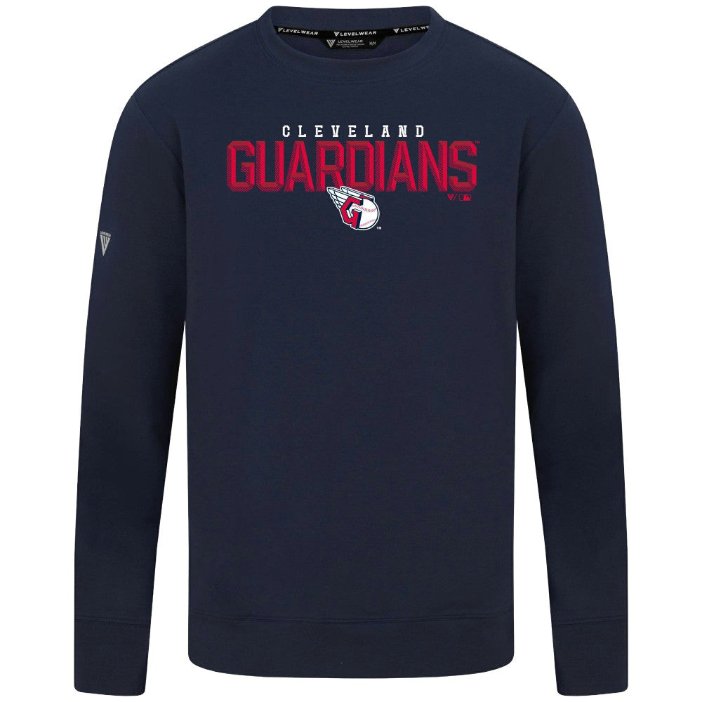 Cleveland Guardians Levelwear Mandate Carve Tri-Blend Sweatshirt Outlet