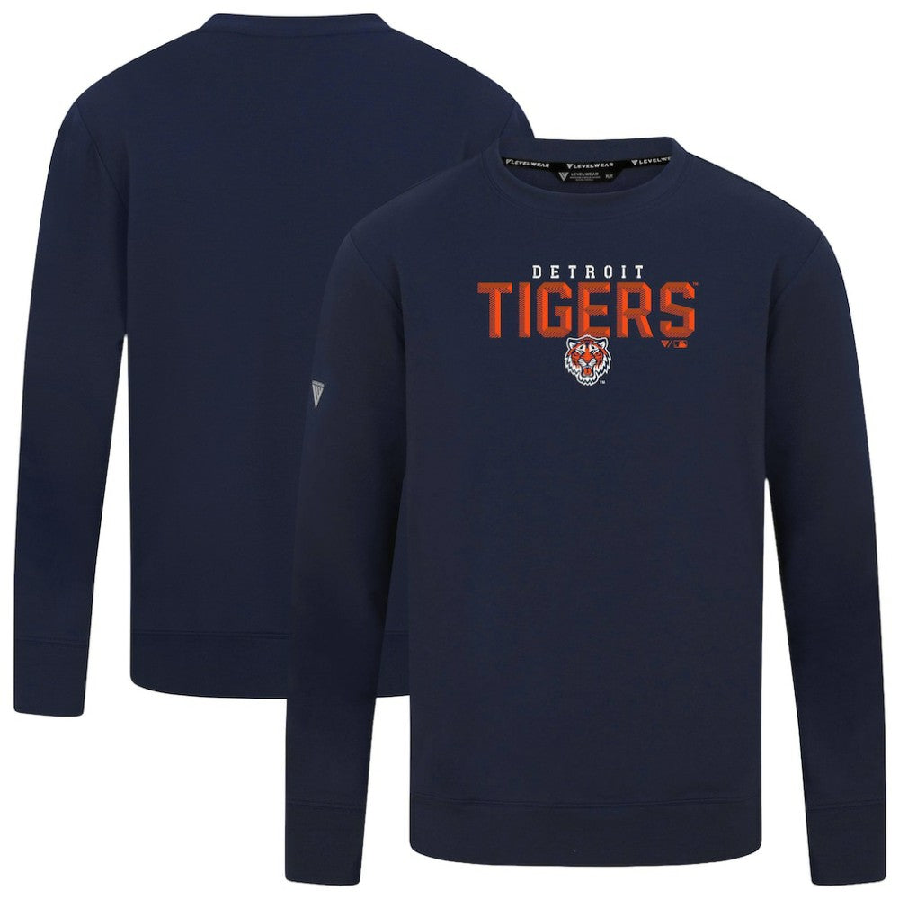 Detroit Tigers Levelwear Mandate Carve Tri-Blend Sweatshirt Sale