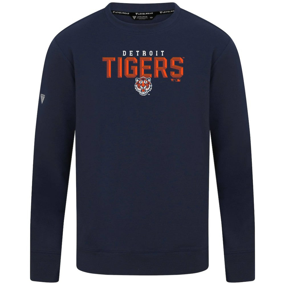 Detroit Tigers Levelwear Mandate Carve Tri-Blend Sweatshirt Sale