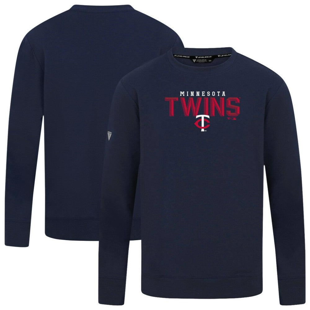 Minnesota Twins Levelwear Mandate Carve Tri-Blend Sweatshirt Discount