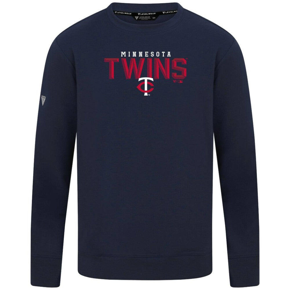 Minnesota Twins Levelwear Mandate Carve Tri-Blend Sweatshirt Discount