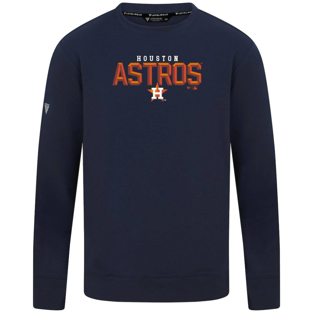 Houston Astros Levelwear Mandate Carve Tri-Blend Sweatshirt Sale