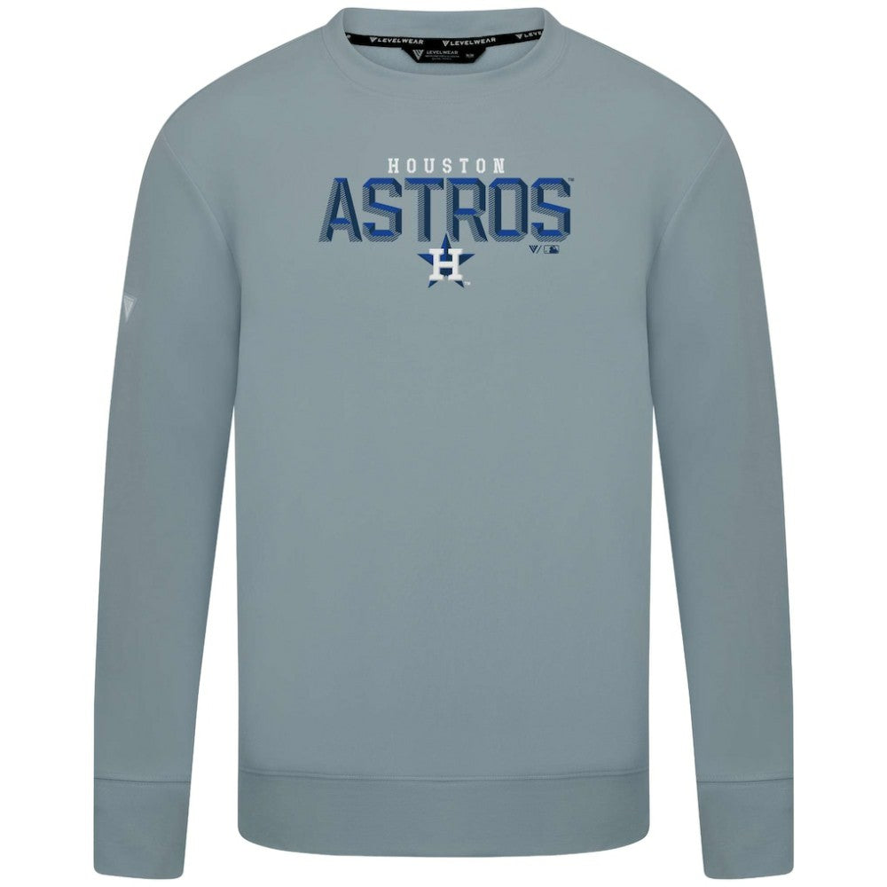 Houston Astros Levelwear Mandate Carve Tri-Blend Sweatshirt Discount