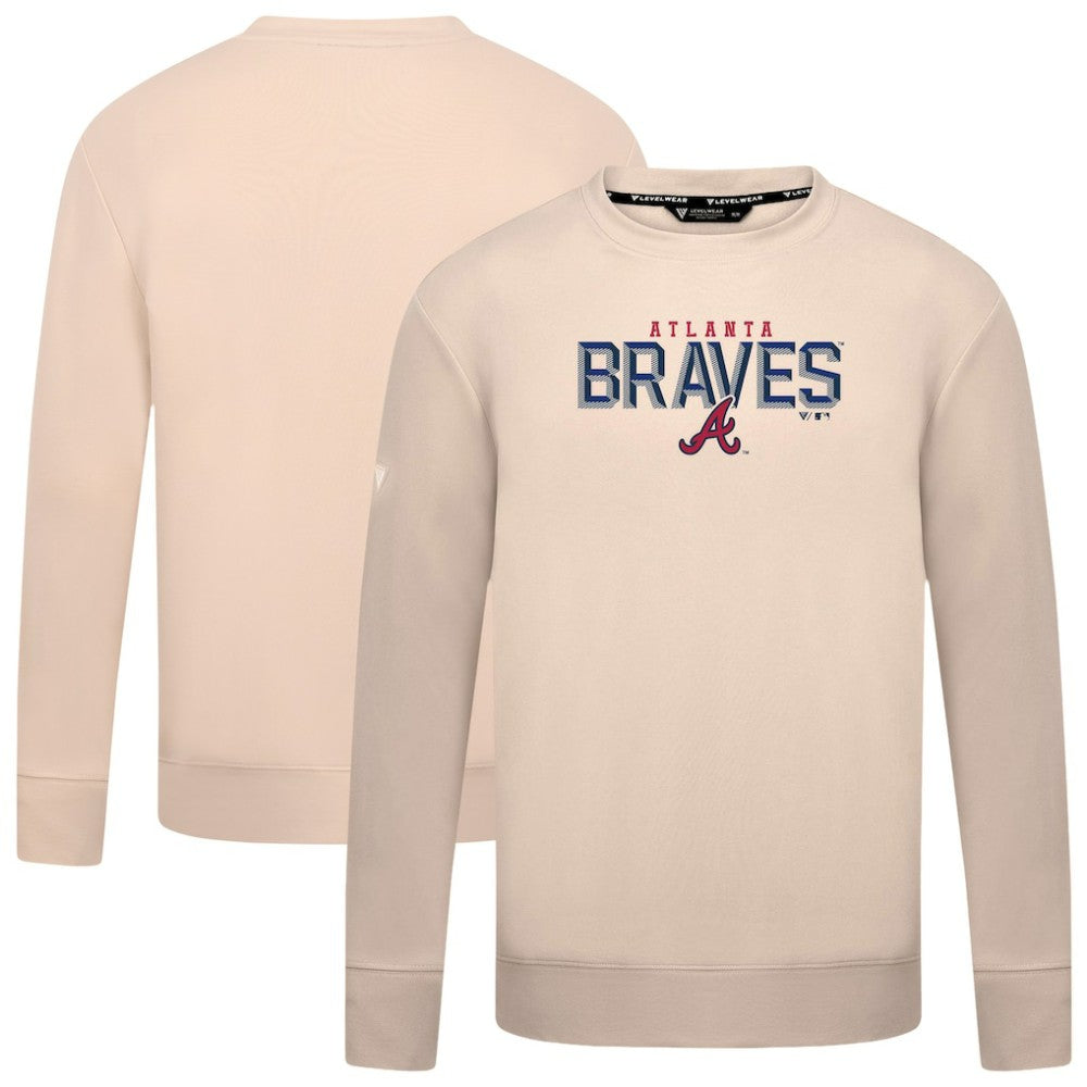 Atlanta Braves Levelwear Mandate Carve Tri-Blend Sweatshirt Discount
