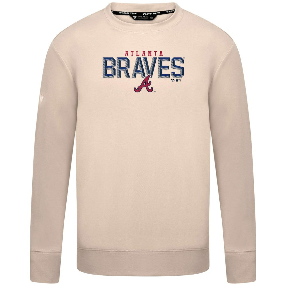 Atlanta Braves Levelwear Mandate Carve Tri-Blend Sweatshirt Discount
