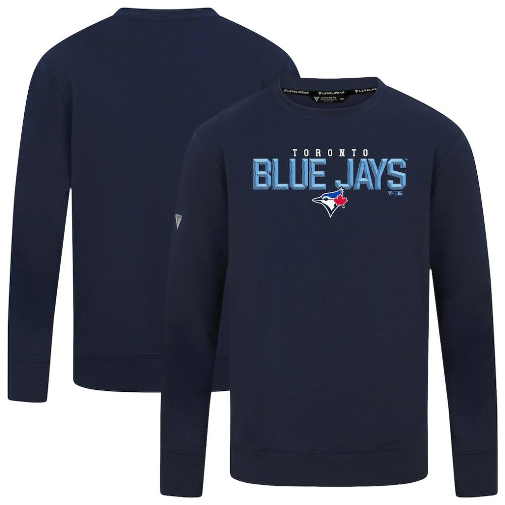Toronto Blue Jays Levelwear Mandate Carve Tri-Blend Sweatshirt Online