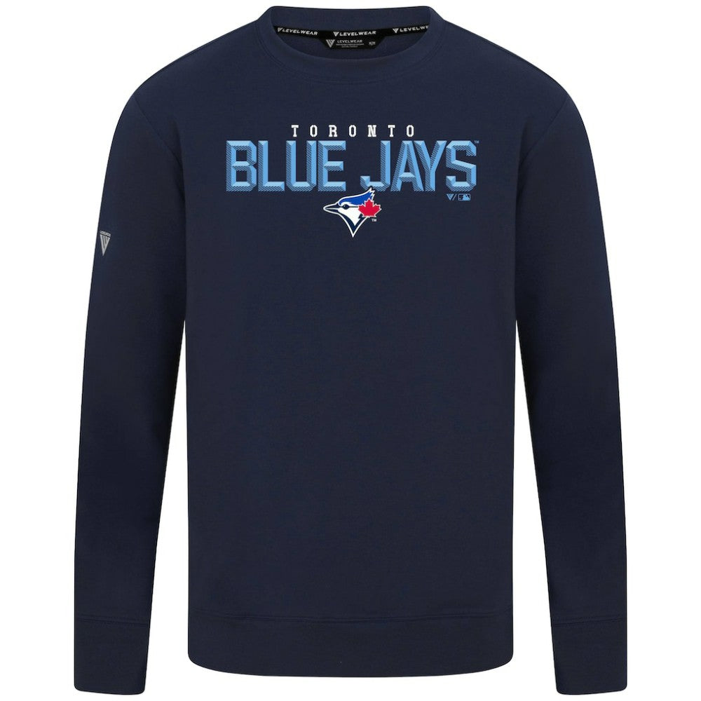 Toronto Blue Jays Levelwear Mandate Carve Tri-Blend Sweatshirt Online