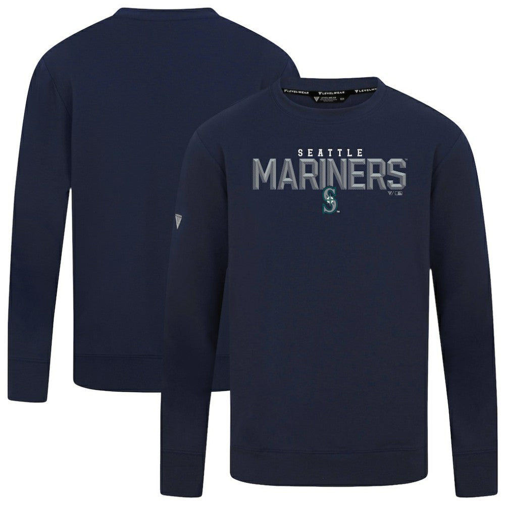 Seattle Mariners Levelwear Mandate Carve Tri-Blend Sweatshirt Sale