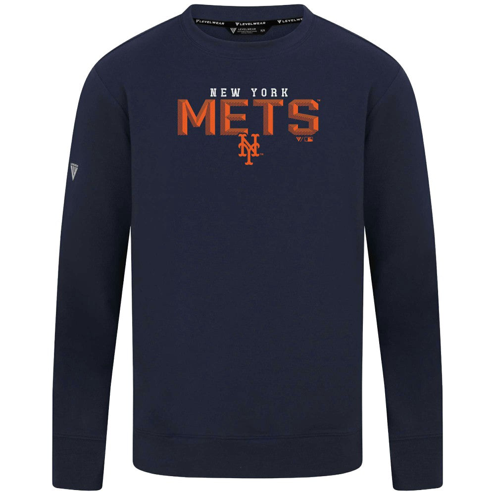 New York Mets Levelwear Mandate Carve Tri-Blend Sweatshirt Sale