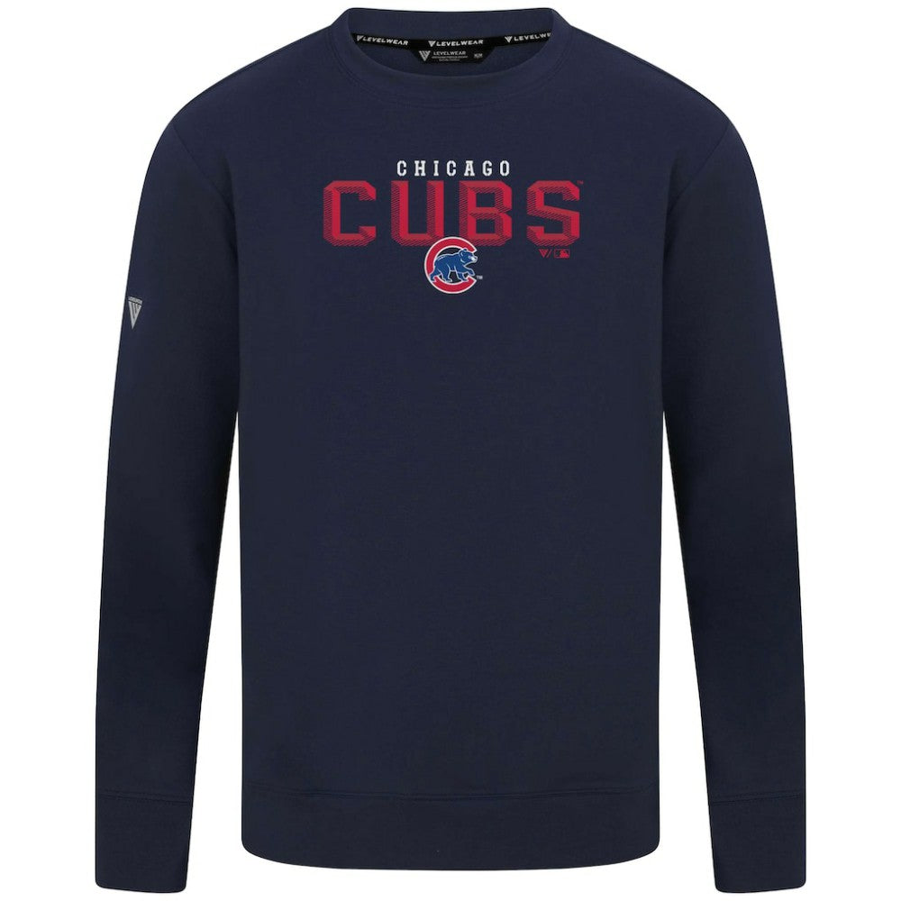 Chicago Cubs Levelwear Mandate Carve Tri-Blend Sweatshirt Sale