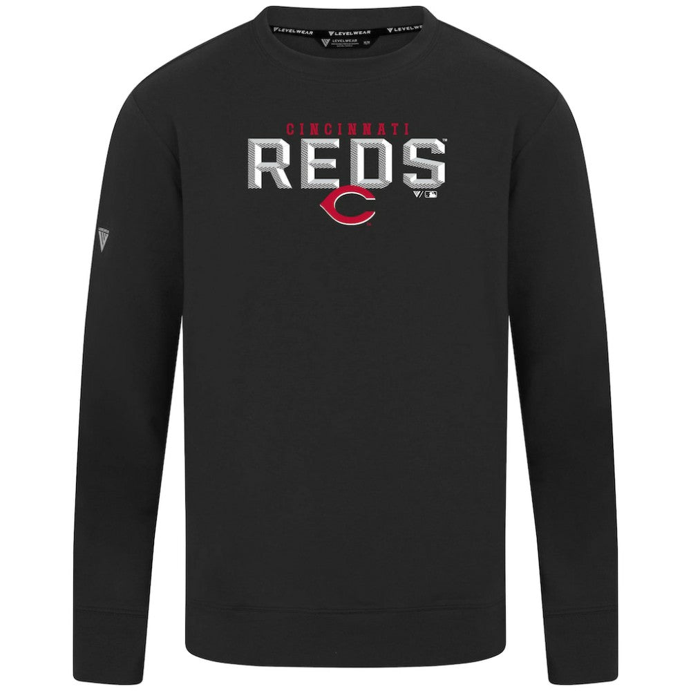 Cincinnati Reds Levelwear Mandate Carve Tri-Blend Sweatshirt Outlet