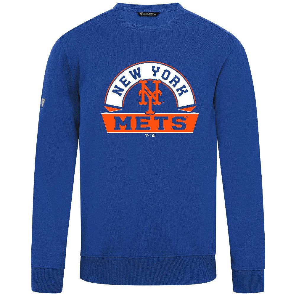 New York Mets Levelwear Zane Banner Arch Sweatshirt Sale