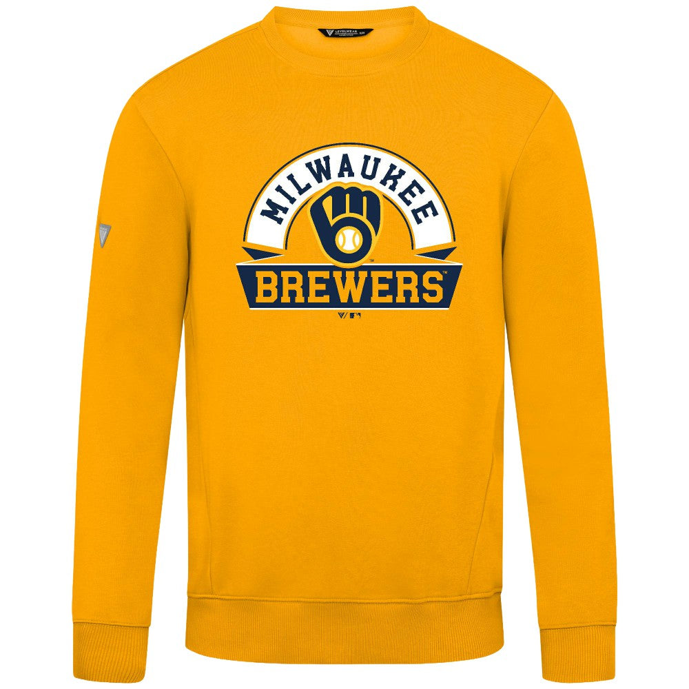 Milwaukee Brewers Levelwear Zane Banner Arch Sweatshirt for sale