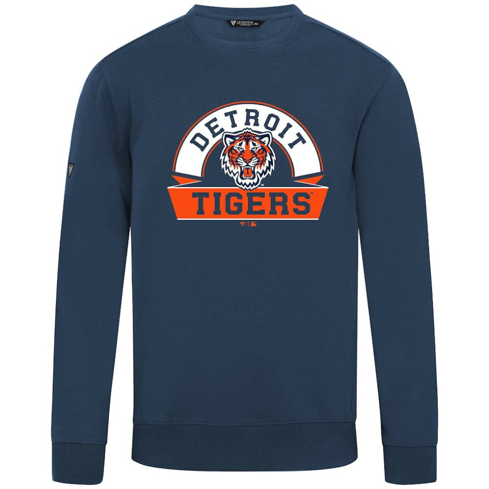 Detroit Tigers Levelwear Zane Banner Arch Sweatshirt Discount